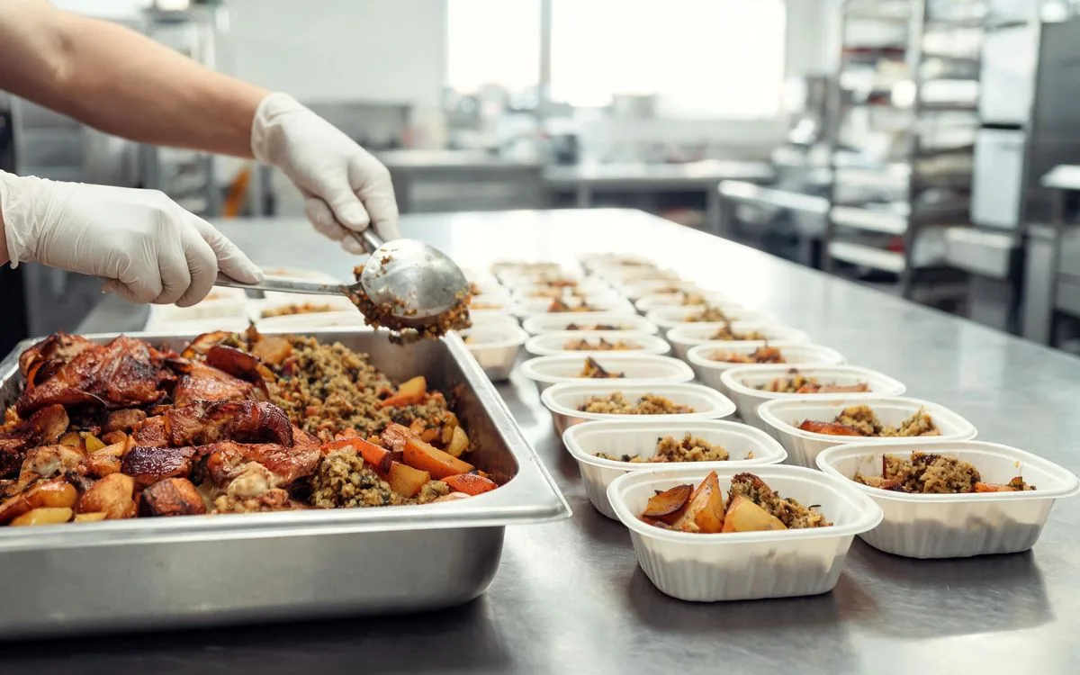 Catering świąteczny dla firm: skalowanie i próbki