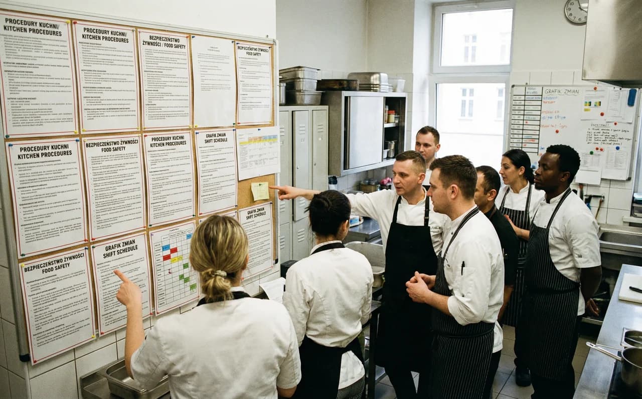 Multilingual Kitchen Team: PL/EN Instructions